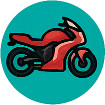 Red motorbike