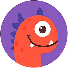 Red dinosaur monster