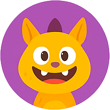 Blue monster with horns